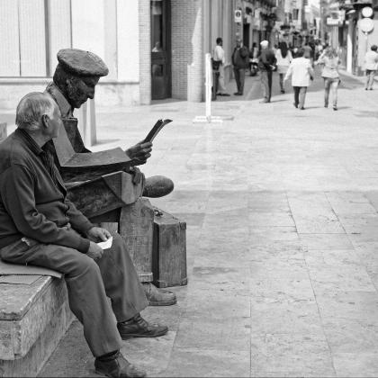 "Mi amigo". Autor: Jaime Zafra. Ganadora categoría 1 Concurso de fotografia "Mirando la Soledad" MatiaZaleak